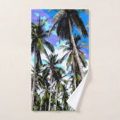 Design tropischer Palmen. Badhandtuch Set (Handtuch)