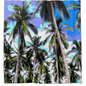 Design tropischer Palmen Duschvorhang (Vorderseite)