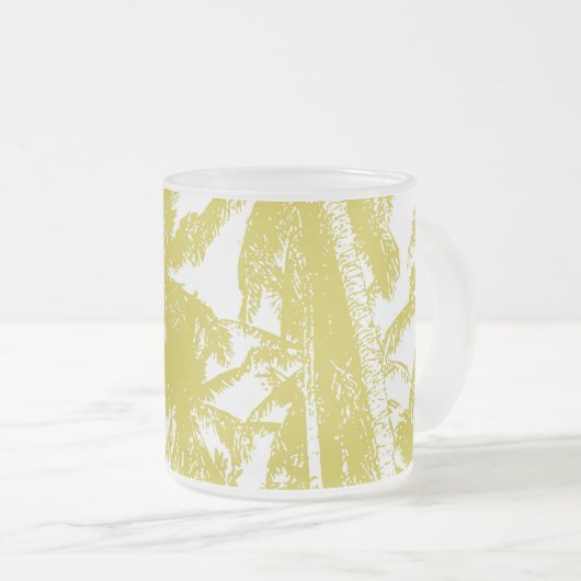 Design tropischer Palmen Mattglastasse (VorderseiteRechts)