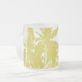 Design tropischer Palmen Mattglastasse (Vorderseite Links)