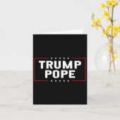 Design Trump Pope Karte (Gelbe Blume)