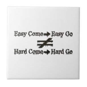 Design über einfache Arbeit und harte Arbeitsbezie Fliese