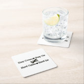 Design über einfache Arbeit und harte Arbeitsbezie Rechteckiger Pappuntersetzer (Vor Ort)