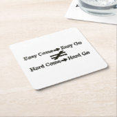 Design über einfache Arbeit und harte Arbeitsbezie Rechteckiger Pappuntersetzer (angewinkelt)