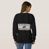 Design über einfache Arbeit und harte Arbeitsbezie Sweatshirt (Schwarz voll)