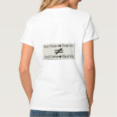 Design über einfache Arbeit und harte Arbeitsbezie T-Shirt (Rückseite)