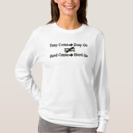 Design über einfache Arbeit und harte Arbeitsbezie T-Shirt