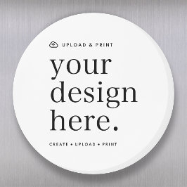 Design Upload 3" Runde Magnet