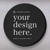 Design Upload 3" Runde Magnet