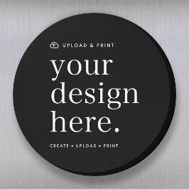 Design Upload 3" Runde Magnet