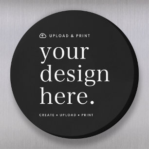 Design Upload 3" Runde Magnet