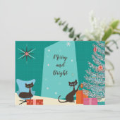 Design-Urlaubskarte Mitte des Jahrhunderts Feiertagskarte (Stehend Vorderseite)