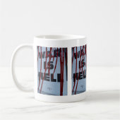 Design Vermelho de Expressão Urbana War is Hell Kaffeetasse (Links)
