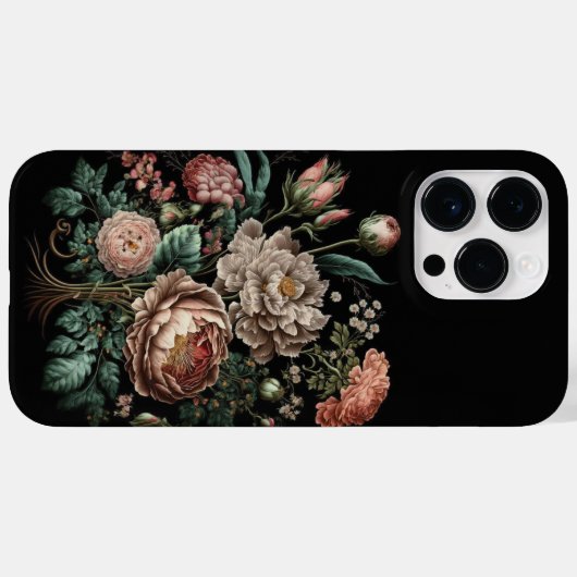 Design viktorianischer Blume - Ein zeitloser Klass Case-Mate iPhone Hülle (Rückseite (Horizontal))