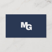 Design-Visitenkarte für das blaue und das weiße Fo Visitenkarte (Rückseite)