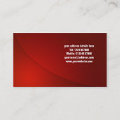 Design-Visitenkarte Visitenkarte (Rückseite)