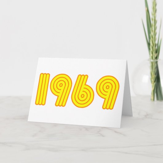 Design von 1969 (40. Geburtstag) Karte (Vorderseite)