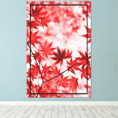 Design von Ahornbaumen-Blätter Leinwanddruck (Insitu (Holzboden))