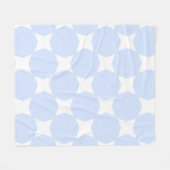 Design von Baby Blue Pastel & White Star Fleecedecke (Vorderseite (Horizontal))