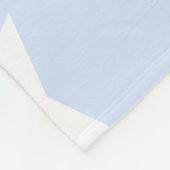 Design von Baby Blue Pastel & White Star Fleecedecke (Ecke)