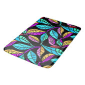 Design von Blätter aus festem Glas Badematte (Schrägansicht)