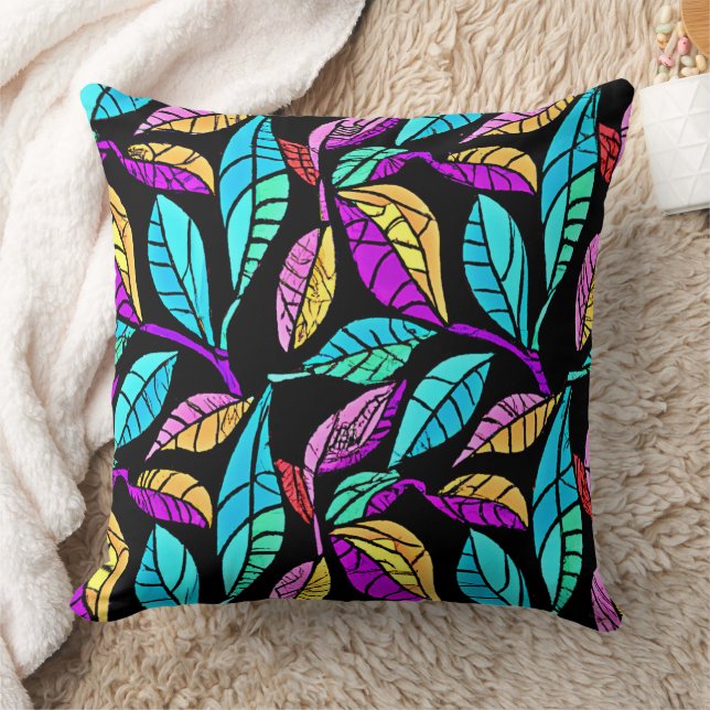 Design von Blätter aus festem Glas Kissen (Decke)