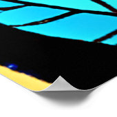 Design von Blätter aus festem Glas Poster (Ecke)