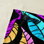 Design von Blätter aus festem Glas Strandtuch (Beispiel)