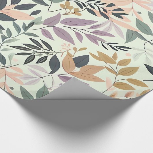 Design von Blätter Geschenkpapier (Ecke)