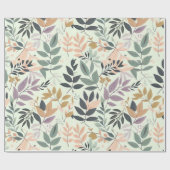 Design von Blätter Geschenkpapier (Flach)