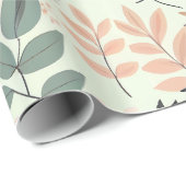 Design von Blätter Geschenkpapier (Rolleneckpunkt)