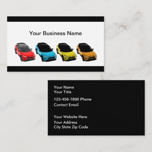 Design von Business Cards für Automotive Theme Visitenkarte (Vorne/Hinten)