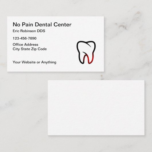 Design von Business Cards für coole Zahnärzte Visitenkarte (Vorne/Hinten)