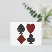 Design von Card-Anzügen Postkarte (Stehend Vorderseite)