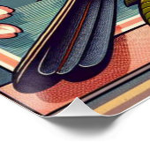 Design von Connecticut American Robin und Staat Bl Poster (Ecke)