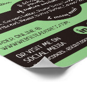 Design von Cookies, Bereitstellung von Werbemittel Poster (Ecke)