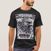 Design von Cyber Raptor Bird T-Shirt (Vorderseite)