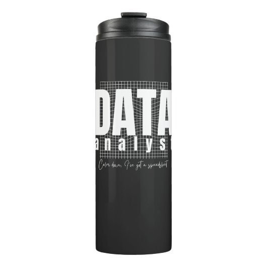 Design von Datenanalytikern - Ich habe eine Tabell Thermosbecher (Vorderseite)