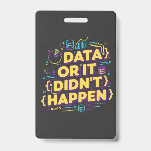 Design von Datenwissenschaften - Daten oder sie si Ausweis (Vorderseite)