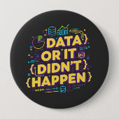 Design von Datenwissenschaften - Daten oder sie si Button (Vorderseite)