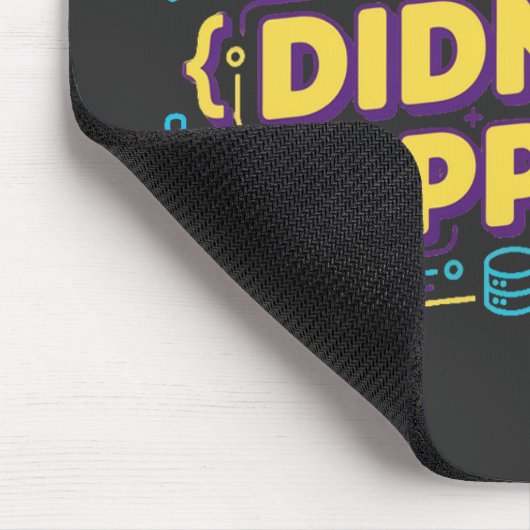 Design von Datenwissenschaften - Daten oder sie si Mousepad (Ecke)