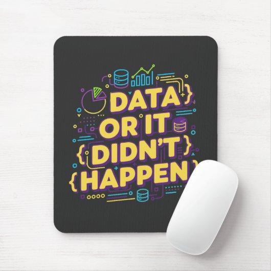Design von Datenwissenschaften - Daten oder sie si Mousepad (Mit Mouse)