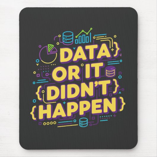 Design von Datenwissenschaften - Daten oder sie si Mousepad (Vorne)