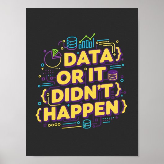 Design von Datenwissenschaften - Daten oder sie si Poster (Vorne)