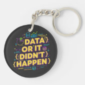 Design von Datenwissenschaften - Daten oder sie si Schlüsselanhänger (Rückseite)
