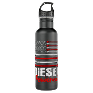 Design von Dieselfahrzeugen auf der Rückseite Edelstahlflasche