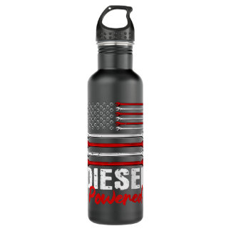 Design von Dieselfahrzeugen auf der Rückseite Edelstahlflasche