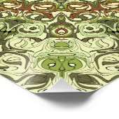 Design von Earthy Green und Brown Mandala Poster (Ecke)