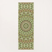 Design von Earthy Green und Brown Mandala Yogamatte (Rückseite)