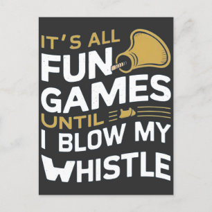 Design von Falsch- und Games-Referenz-Anführungsze Postkarte